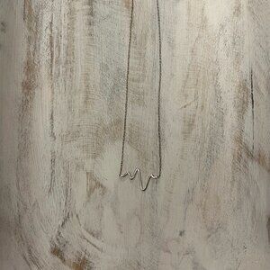 Stirling Silver Heartbeat Pendant Necklace